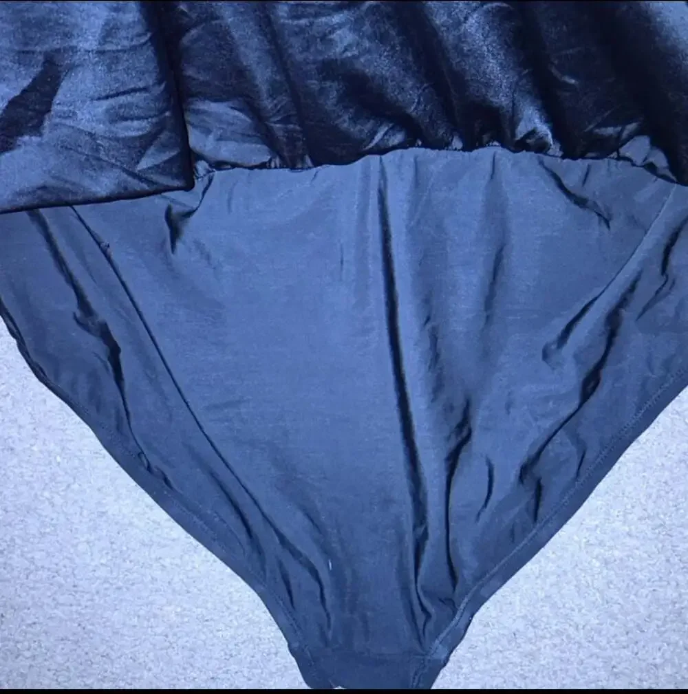 Aqua Green Black Ruffle Swim Suit Skirt with Built in Briefs Plus Size 20 - 22